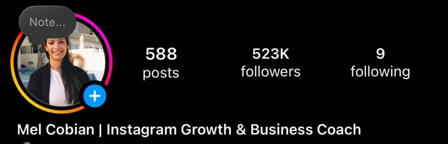 Instagram profile: 588 posts, 523 thousand followers