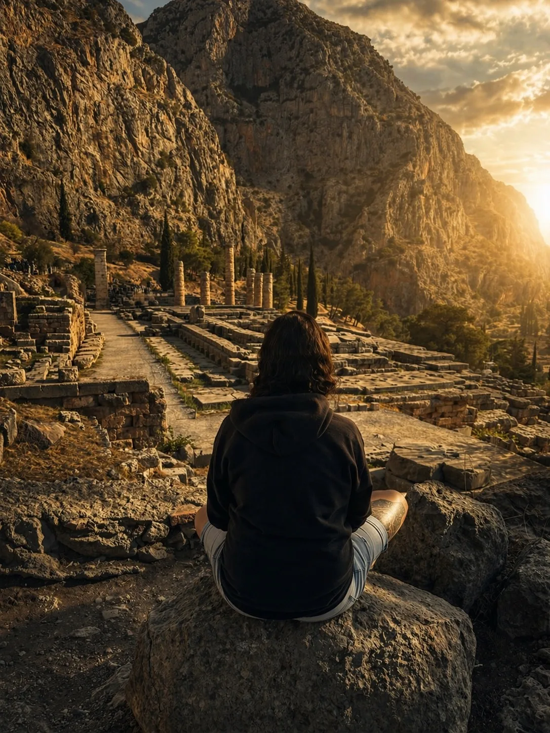 Mel Cobian in Greece